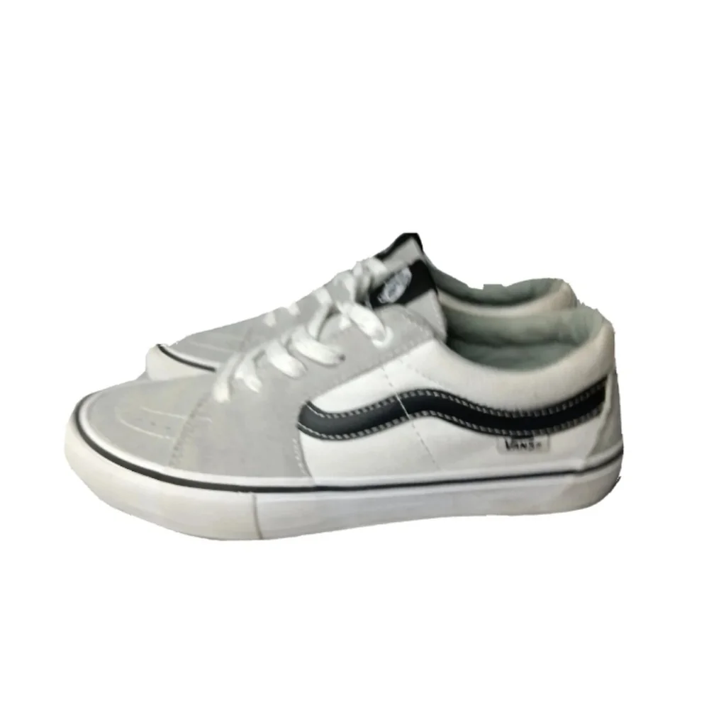 Vans Sk8 -Low Pro Skate Shoes Men's Size 9 M Sneakers Mirage~White~ Gray